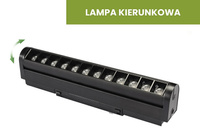 Lampa LED Magnetic Ultra Slim ZD12B 12W 3000K czarna