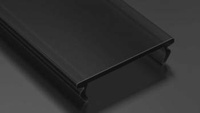 Klosz do profilu LED LUMINES DOUBLE PMMA czarny 1 m