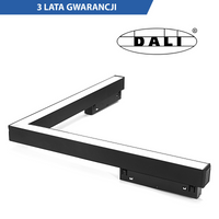 Linia LED Magnetic opal kątowa 24W DALI CCT czarny